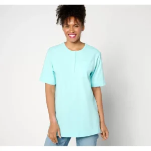 Essentials Petite True Cotton Jersey Henley Tunic - a world of fashionable women's clothing, including a wide selection of dresses and trendy accessories.> Hat