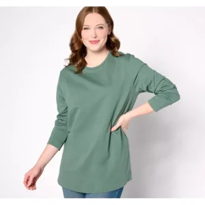 Fashion<Essentials Regular Cotton Jersey Oversized Tunic - a world of fashionable women's clothing, including a wide selection of dresses and trendy accessories.