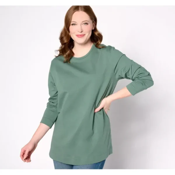 Fashion<Essentials Regular Cotton Jersey Oversized Tunic - a world of fashionable women's clothing, including a wide selection of dresses and trendy accessories.