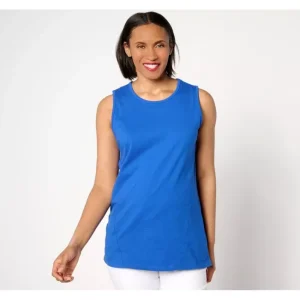 Fashion<Essentials Regular True Cotton Jersey Tunic Tank - a world of fashionable women's clothing, including a wide selection of dresses and trendy accessories.
