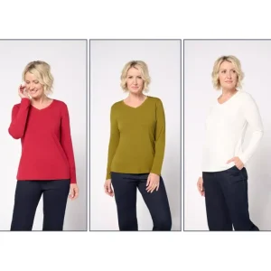 Fashion<Essentials So Soft Jersey 3-Pack V-Neck Tops - a world of fashionable women's clothing, including a wide selection of dresses and trendy accessories.