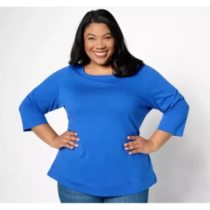 Fashion<Essentials True Cotton Jersey Boat Neck Top - a world of fashionable women's clothing, including a wide selection of dresses and trendy accessories.