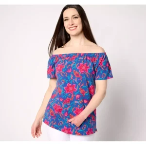 Fashion<Favorite Jersey Off Shoulder Top - a world of fashionable women's clothing, including a wide selection of dresses and trendy accessories.