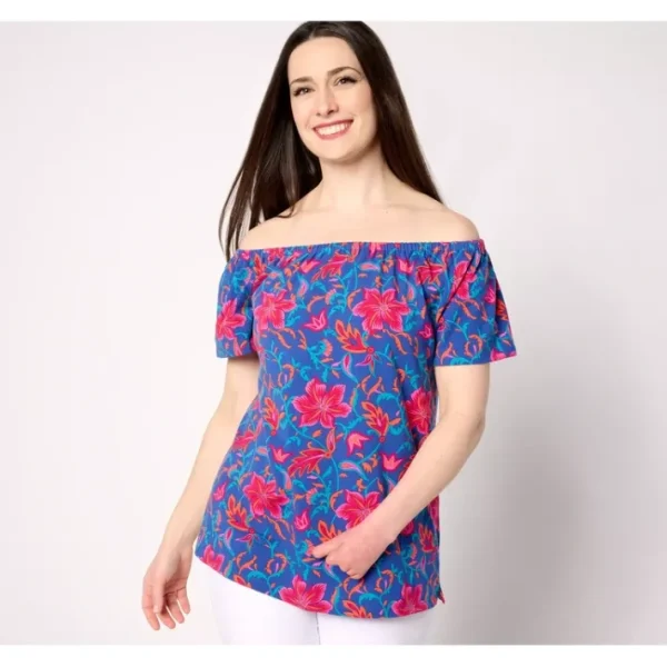 Fashion<Favorite Jersey Off Shoulder Top - a world of fashionable women's clothing, including a wide selection of dresses and trendy accessories.