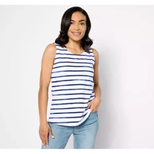 Fashion<Favorite Jersey Striped Scoop Neck Tank Top - a world of fashionable women's clothing, including a wide selection of dresses and trendy accessories.