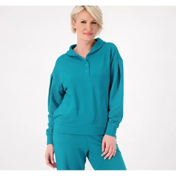 Fit 4 All by Carrie Wightman Shawl Collar Sweatshirt - a world of fashionable women's clothing, including a wide selection of dresses and trendy accessories.> Hat