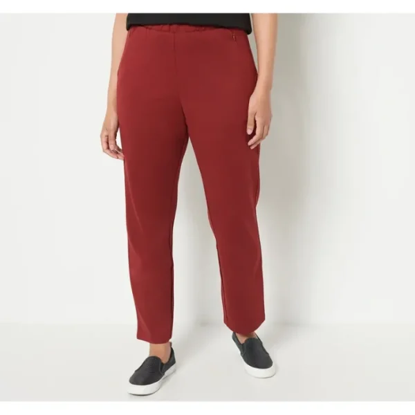 Shop All<Form Line by Universal Standard Ponte Pull On Pants - a world of fashionable women's clothing, including a wide selection of dresses and trendy accessories.