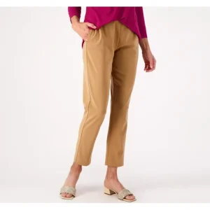 GRAVER Susan Graver LK Fusion Pet Ankle Pants w/ On Seam Pockets - a world of fashionable women's clothing, including a wide selection of dresses and trendy accessories.> Hat