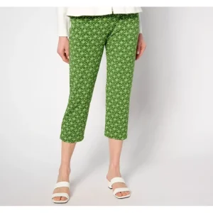 GRAVER Susan Graver Petite Printed LK Fusion Pull-On Crop Pants - a world of fashionable women's clothing, including a wide selection of dresses and trendy accessories.> Hat