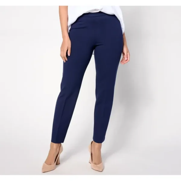 Shop All<GRAVER Susan Graver Petite Status Straight Leg Ankle Pants - a world of fashionable women's clothing, including a wide selection of dresses and trendy accessories.