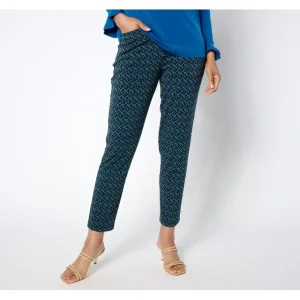 GRAVER Susan Graver Reg LK Fusion Ava Slim Pull On Ankle Pants - a world of fashionable women's clothing, including a wide selection of dresses and trendy accessories.> Hat
