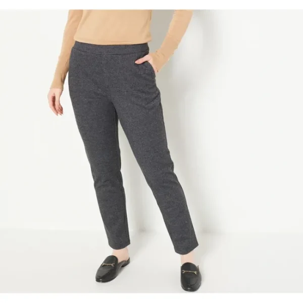 Shop All<GRAVER Susan Graver Regular Jacquard Knit Ankle Pants - a world of fashionable women's clothing, including a wide selection of dresses and trendy accessories.
