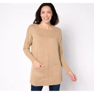 Fashion<Heavenly Jersey Regular Relaxed Fit Boatneck Tunic - a world of fashionable women's clothing, including a wide selection of dresses and trendy accessories.