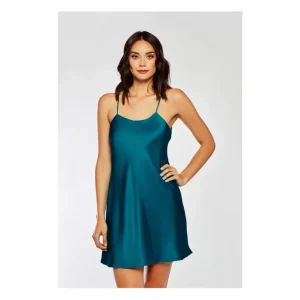 iCollection Bias Cut Satin Peacock Chemise - a world of fashionable women's clothing, including a wide selection of dresses and trendy accessories.> Hat