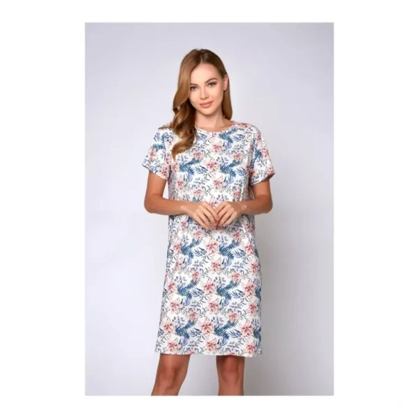 iCollection Knit Printed Lounge Dress - a world of fashionable women's clothing, including a wide selection of dresses and trendy accessories.> Hat