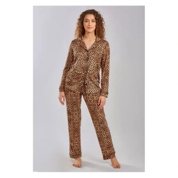 iCollection Modal Animal Print Button-Up PajamaLounge Set - a world of fashionable women's clothing, including a wide selection of dresses and trendy accessories.> Hat