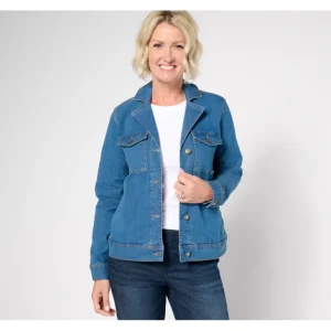 Indigo Classic Denim Jacket with Pockets - a world of fashionable women's clothing, including a wide selection of dresses and trendy accessories.> Hat