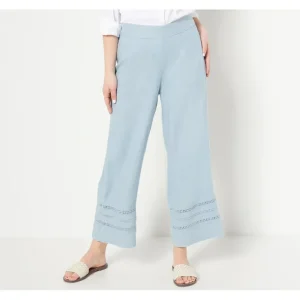Isaac Mizrahi Live Bridgehampton Petite Linen Blend Pants - a world of fashionable women's clothing, including a wide selection of dresses and trendy accessories.> Hat