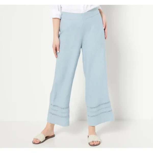 Isaac Mizrahi Live Bridgehampton Reg. Linen Blend Pants - a world of fashionable women's clothing, including a wide selection of dresses and trendy accessories.> Hat