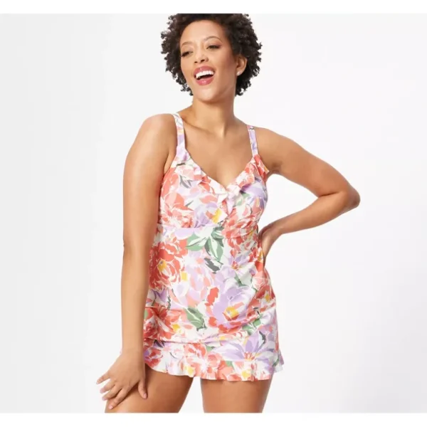 Isaac Mizrahi Live! Bridgehampton Swim Dress UPF50 - a world of fashionable women's clothing, including a wide selection of dresses and trendy accessories.> Hat