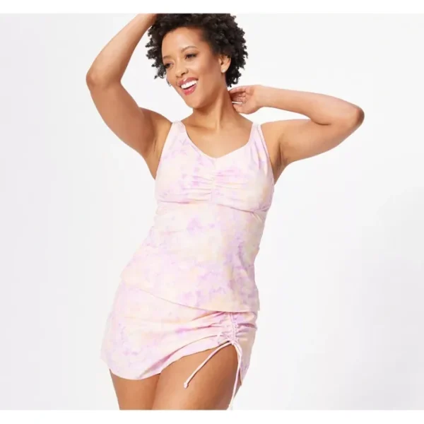 Shop All<Isaac Mizrahi Live! Bridgehampton Tankini Skirt Set - a world of fashionable women's clothing, including a wide selection of dresses and trendy accessories.