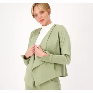 Isaac Mizrahi Live! Elements Stretch Knit Jacket - a world of fashionable women's clothing, including a wide selection of dresses and trendy accessories.> Hat