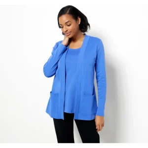 Isaac Mizrahi Live! Essentials Pima Cotton Layered Look - a world of fashionable women's clothing, including a wide selection of dresses and trendy accessories.> Hat