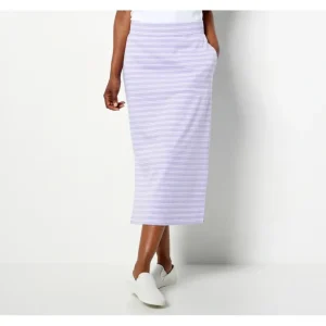 Isaac Mizrahi Live Essentials Pima Cotton Skirt - a world of fashionable women's clothing, including a wide selection of dresses and trendy accessories.> Hat