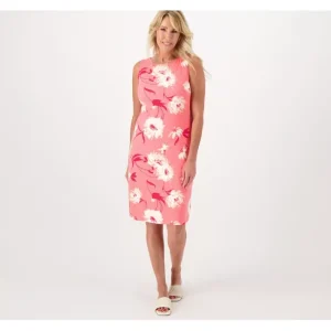 Dresses<Isaac Mizrahi Live! Pet Solid or Printed Shift Dress - a world of fashionable women's clothing, including a wide selection of dresses and trendy accessories.