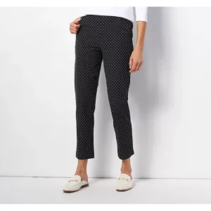 Isaac Mizrahi Live! Petite 24/7 Ankle Length Printed Pants - a world of fashionable women's clothing, including a wide selection of dresses and trendy accessories.> Hat