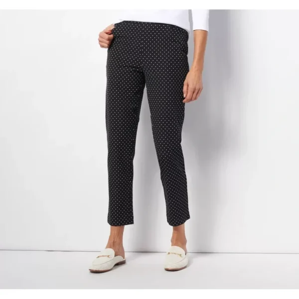 Isaac Mizrahi Live! Petite 24/7 Ankle Length Printed Pants - a world of fashionable women's clothing, including a wide selection of dresses and trendy accessories.> Hat