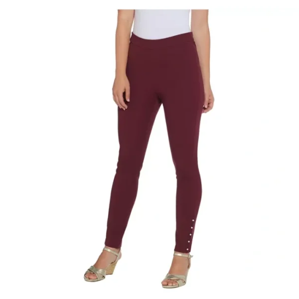 Shop All<Isaac Mizrahi Live! Petite 24/7 Faux Pearl Hem Ankle Pants - a world of fashionable women's clothing, including a wide selection of dresses and trendy accessories.