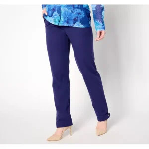Isaac Mizrahi Live! Petite 24/7 Stretch Full Length Pants - a world of fashionable women's clothing, including a wide selection of dresses and trendy accessories.> Hat