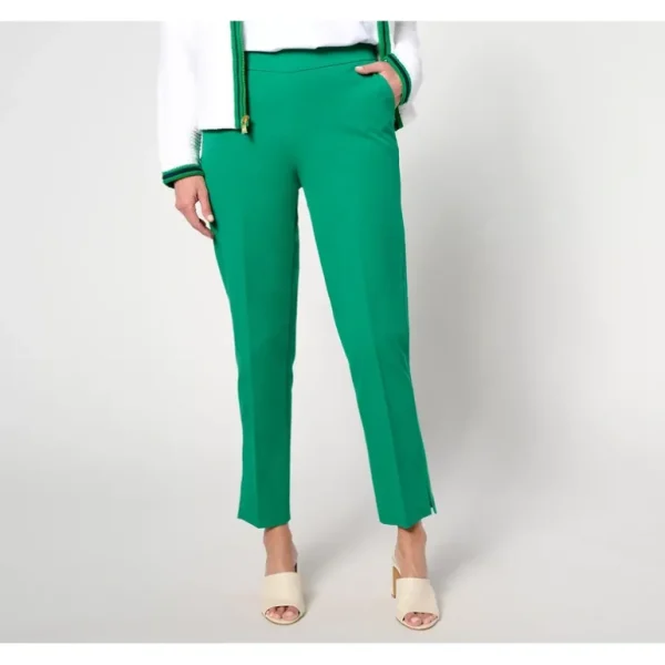 Isaac Mizrahi Live! Petite 24/7 Stretch Icon Ankle Pants - a world of fashionable women's clothing, including a wide selection of dresses and trendy accessories.> Hat