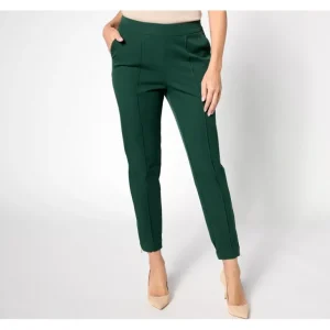 Isaac Mizrahi Live! Petite 24/7 Stretch Pants with Pintuck - a world of fashionable women's clothing, including a wide selection of dresses and trendy accessories.> Hat