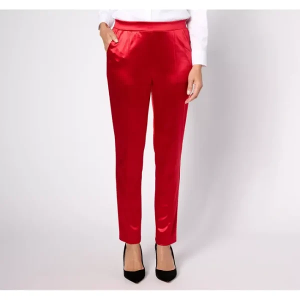 Dresses<Isaac Mizrahi Live! Petite Always Isaac Knit Slim Straight Pants - a world of fashionable women's clothing, including a wide selection of dresses and trendy accessories.