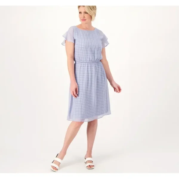 Dresses<Isaac Mizrahi Live Petite Always Isaac Printed Silky Dress - a world of fashionable women's clothing, including a wide selection of dresses and trendy accessories.