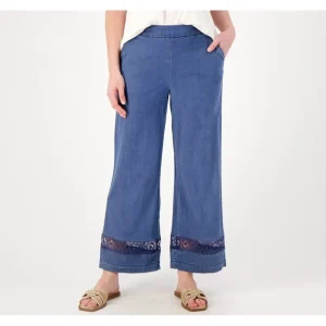 Isaac Mizrahi Live Petite Bridgehampton Chambray Pants - a world of fashionable women's clothing, including a wide selection of dresses and trendy accessories.> Hat