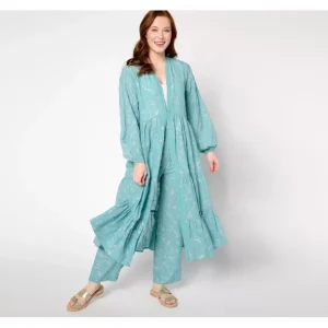 Isaac Mizrahi Live! Petite Bridgehampton Long Duster - a world of fashionable women's clothing, including a wide selection of dresses and trendy accessories.> Hat