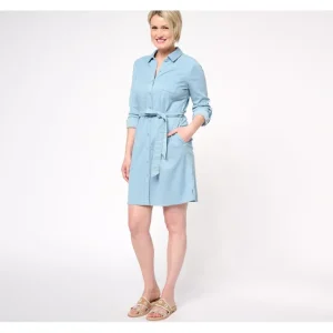 Isaac Mizrahi Live! Petite Bridgehampton Stretch Dress - a world of fashionable women's clothing, including a wide selection of dresses and trendy accessories.> Hat
