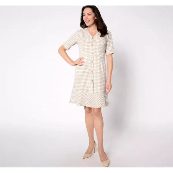 Isaac Mizrahi Live! Petite Chenille Yarn Knit Tweed Dress - a world of fashionable women's clothing, including a wide selection of dresses and trendy accessories.> Hat