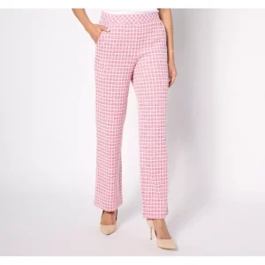 Isaac Mizrahi Live! Petite Chenille Yarn Knit Tweed Full Length Pants - a world of fashionable women's clothing, including a wide selection of dresses and trendy accessories.> Hat