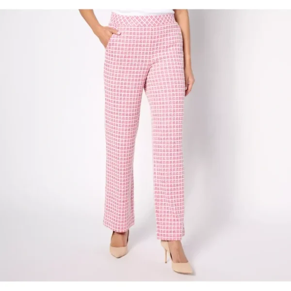 Isaac Mizrahi Live! Petite Chenille Yarn Knit Tweed Full Length Pants - a world of fashionable women's clothing, including a wide selection of dresses and trendy accessories.> Hat
