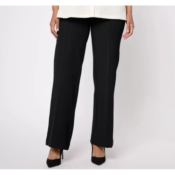 Fashion<Isaac Mizrahi Live! Petite Forever Twill Pull on Trouser - a world of fashionable women's clothing, including a wide selection of dresses and trendy accessories.