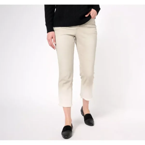 Shop All<Isaac Mizrahi Live! Petite Grey True Denim Dip Dye Ankle Jeans - a world of fashionable women's clothing, including a wide selection of dresses and trendy accessories.