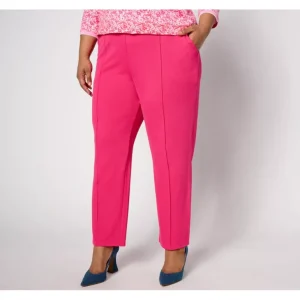 Isaac Mizrahi Live! Petite Pebble Knit Ankle Pant with Pintuck - a world of fashionable women's clothing, including a wide selection of dresses and trendy accessories.> Hat