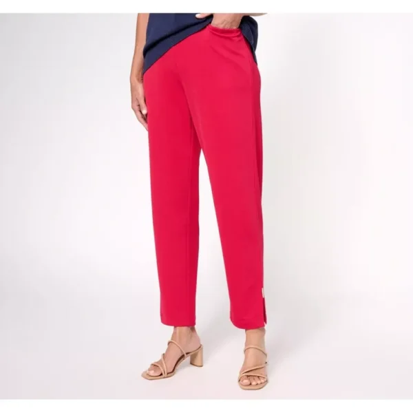 Isaac Mizrahi Live! Petite Pebble Knit Slim Leg Ankle Pants - a world of fashionable women's clothing, including a wide selection of dresses and trendy accessories.> Hat
