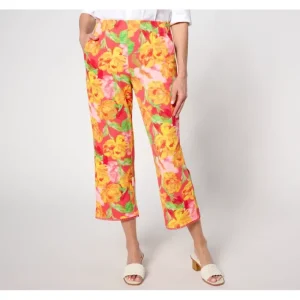 Dresses<Isaac Mizrahi Live! Petite Printed Pebble Knit Crop Straight Pants - a world of fashionable women's clothing, including a wide selection of dresses and trendy accessories.