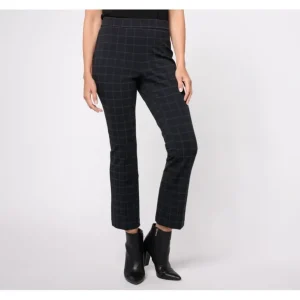 Isaac Mizrahi Live! Petite Printed Ponte Baby Bootcut Ankle Pant - a world of fashionable women's clothing, including a wide selection of dresses and trendy accessories.> Hat