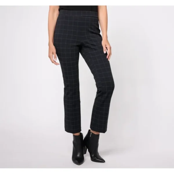Isaac Mizrahi Live! Petite Printed Ponte Baby Bootcut Ankle Pant - a world of fashionable women's clothing, including a wide selection of dresses and trendy accessories.> Hat